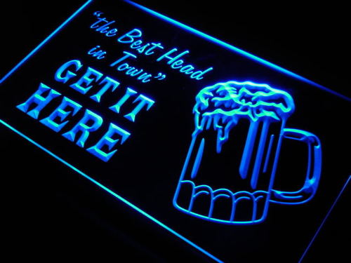 Beer The Best Head Get Here Neon Light Sign